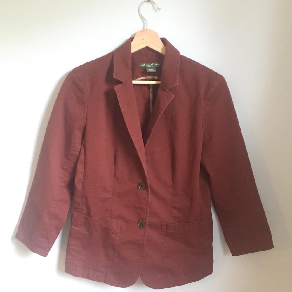 Eddie Bauer Blazer- Wine Sz 8